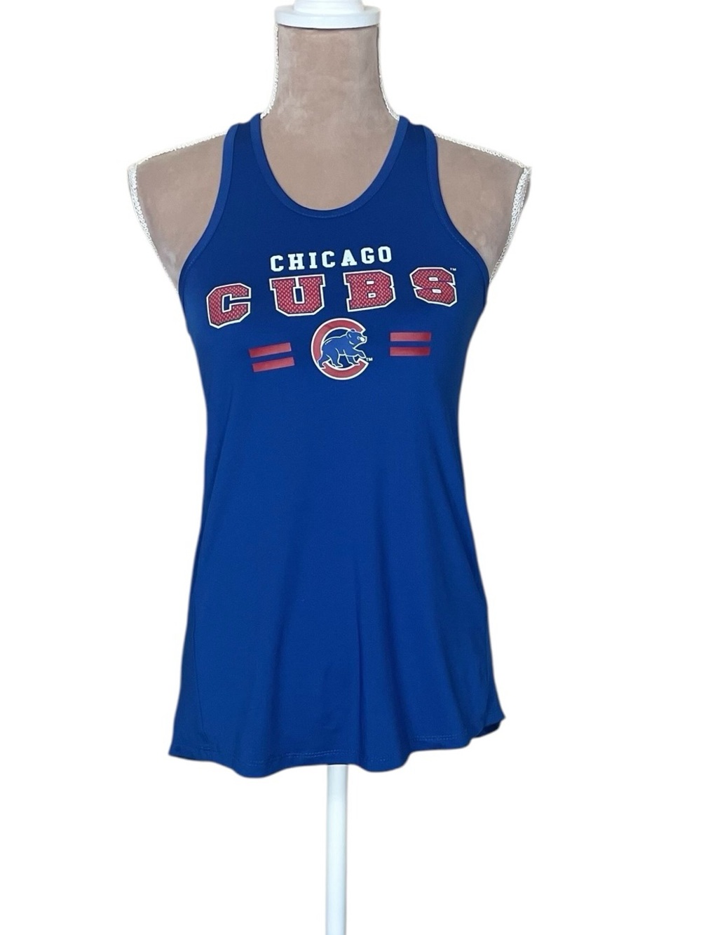 MLB Genuine Merchandise Chicago Cubs Women's Blue Racerback Tank Top (L)